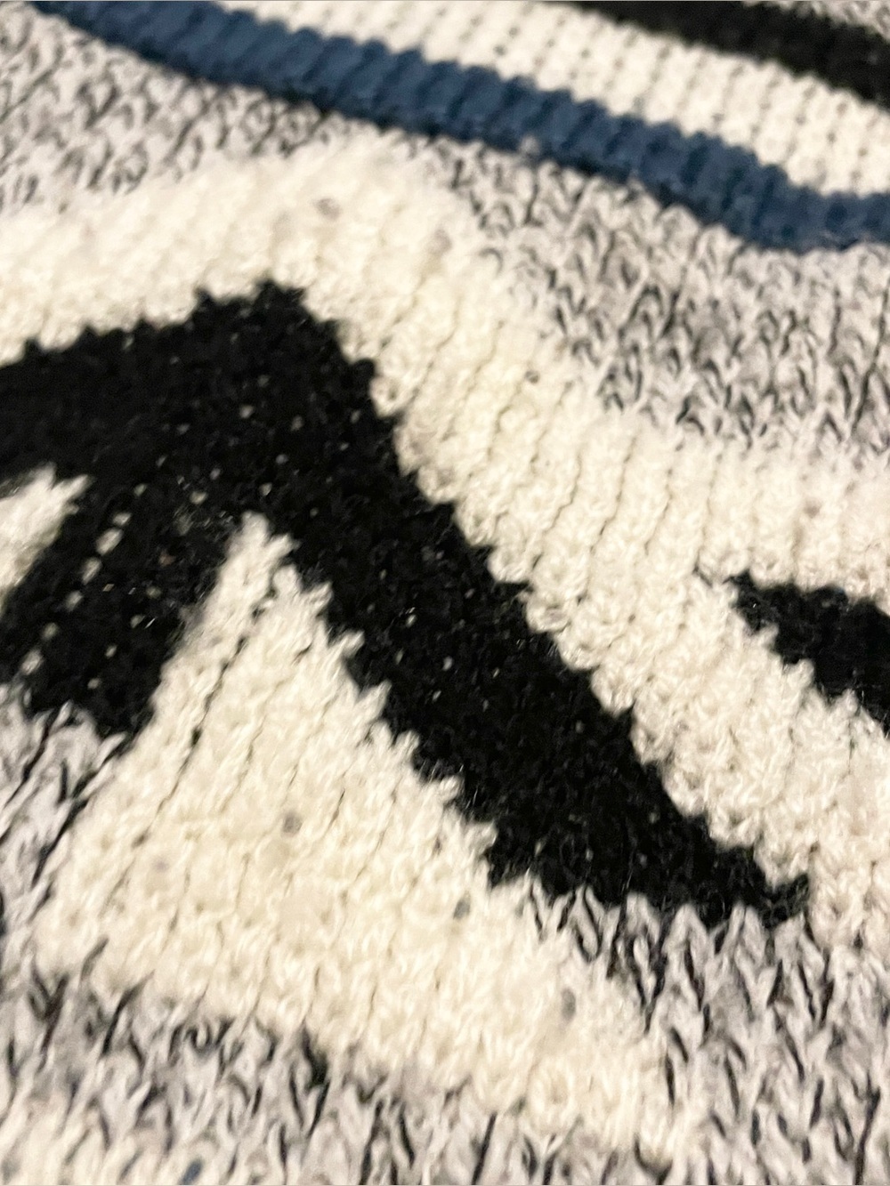 VTG 90s Riley Geometric Knit Grandpa Sweater Large - Picture 9 of 16